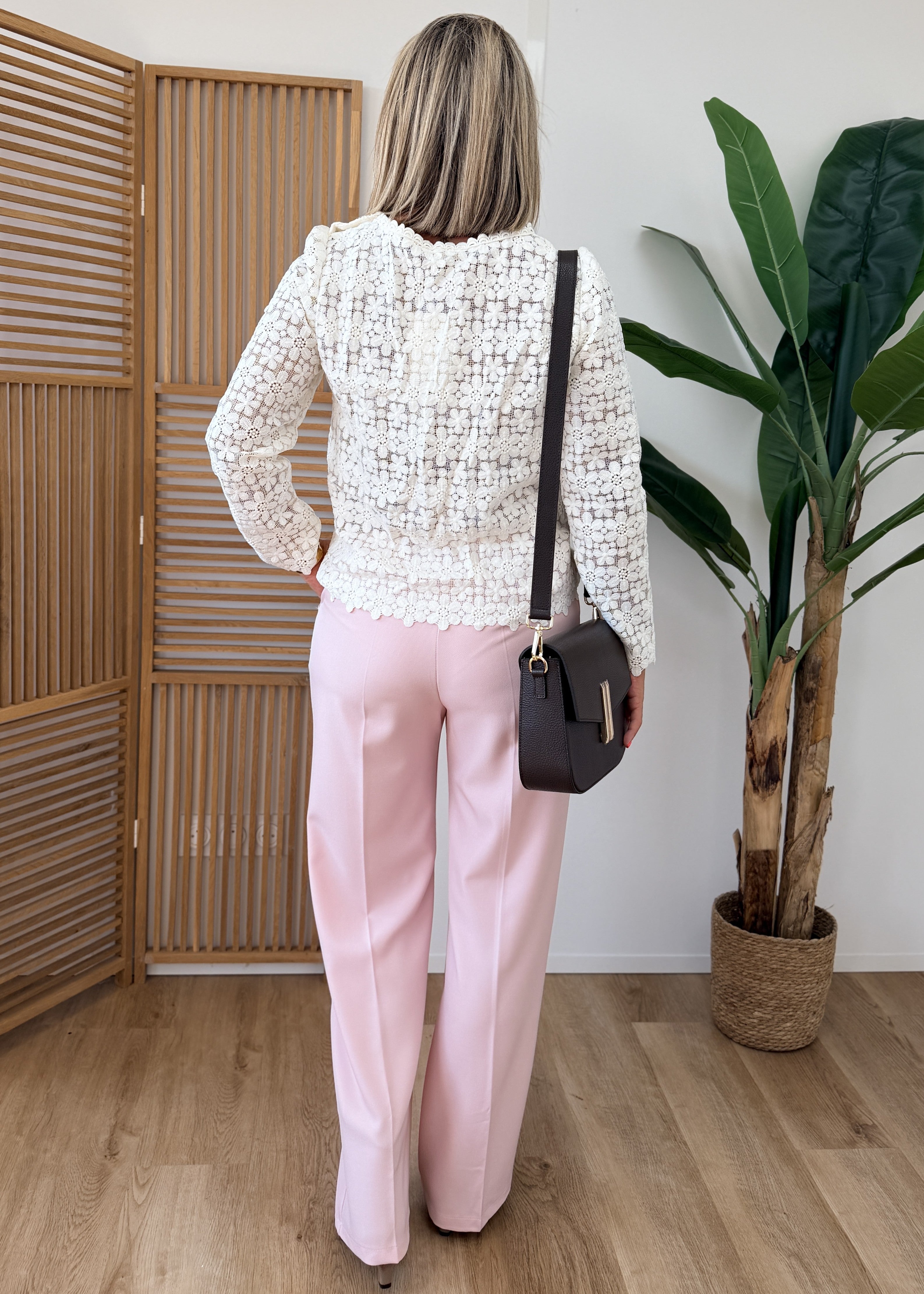 Blouse Brodée Doublée Boutons Or