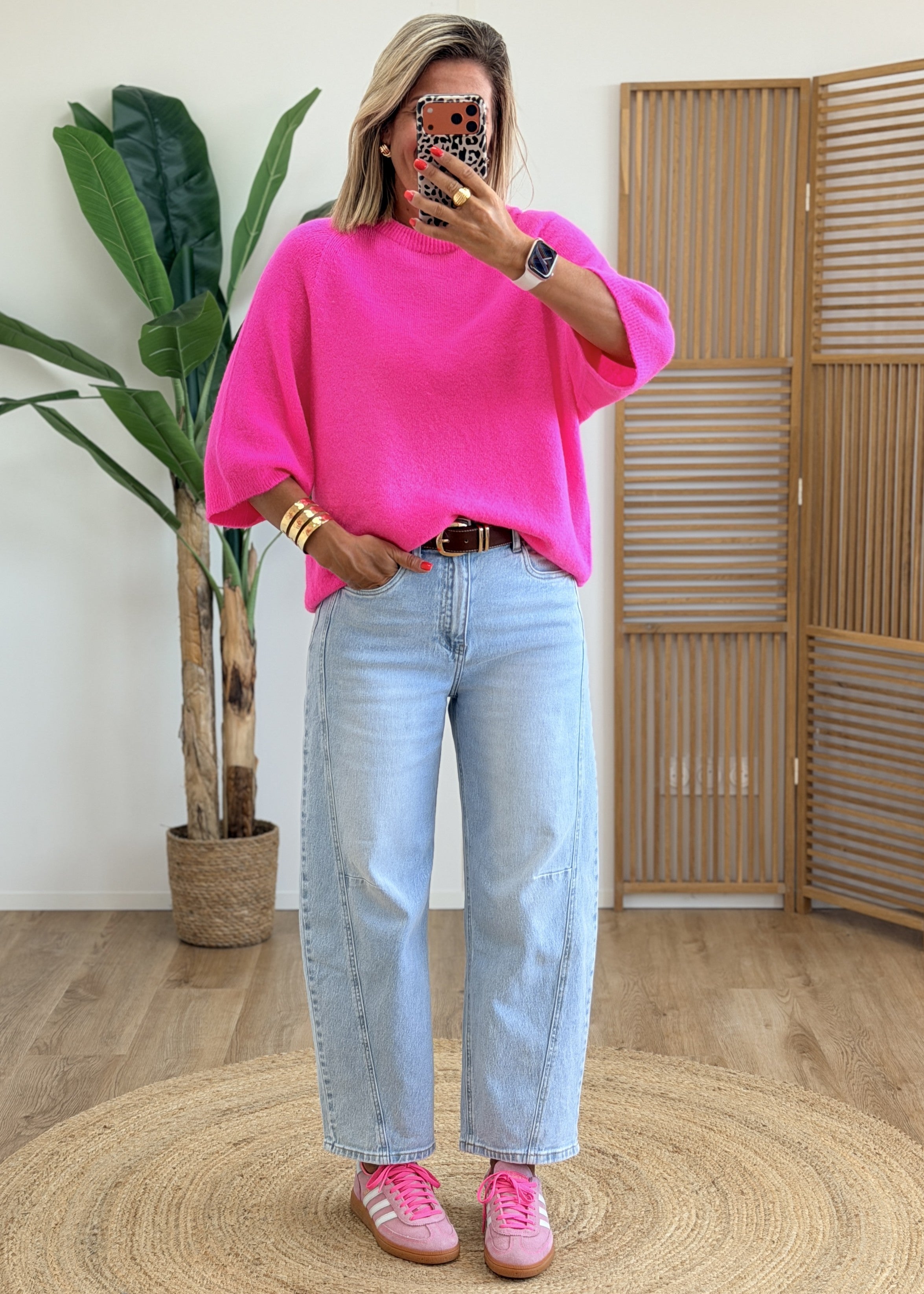 Pull Rose Fluo Hyper Doux