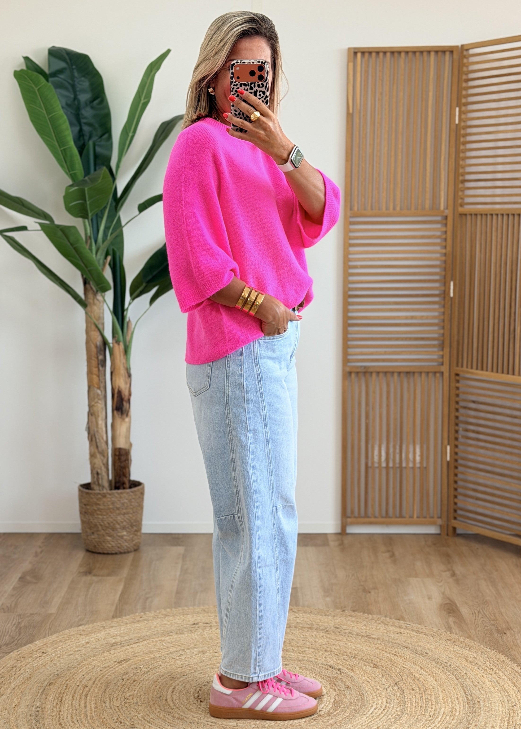 Pull Rose Fluo Hyper Doux