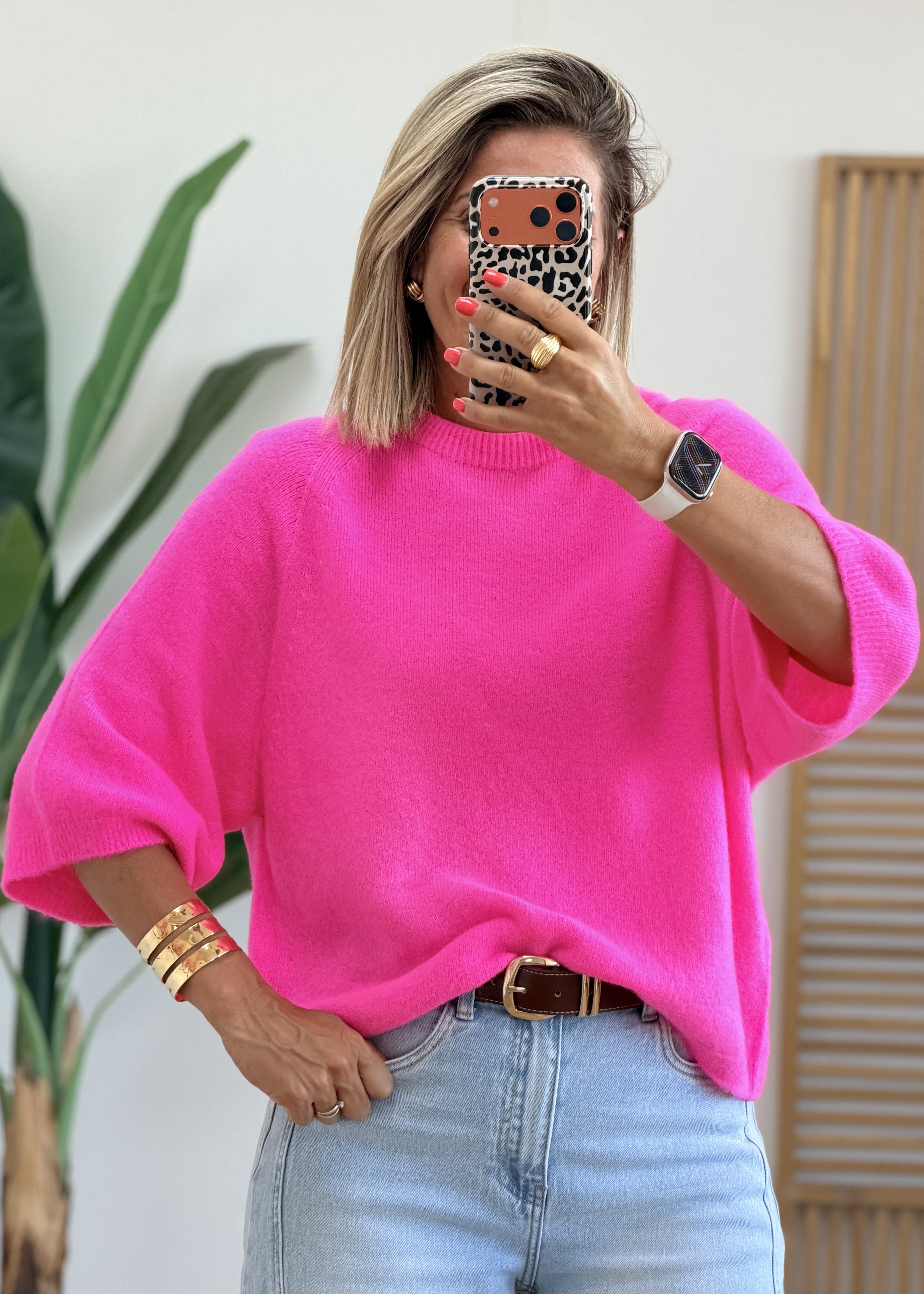 Pull Rose Fluo Hyper Doux