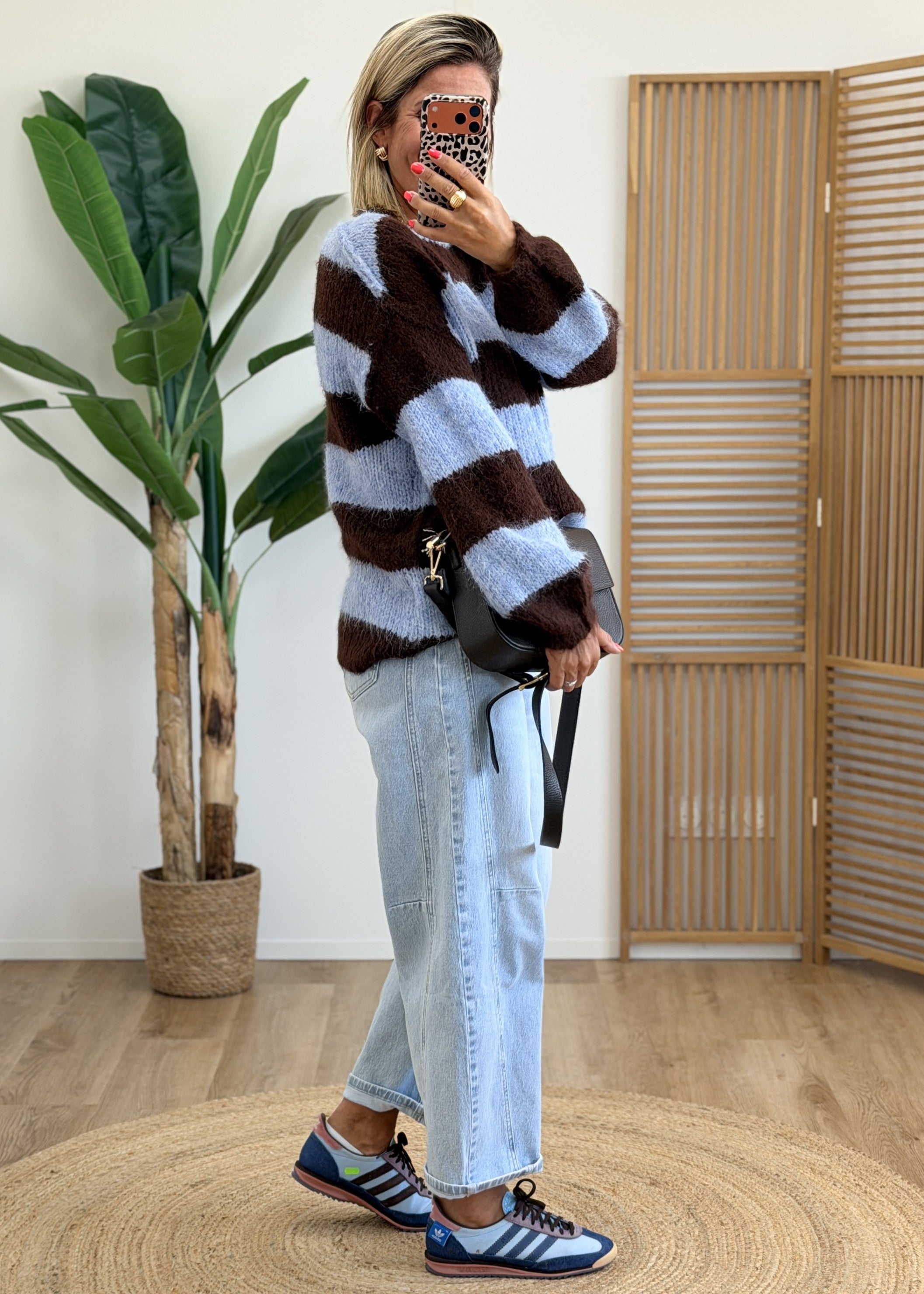 Pull en Maille Oversize Ciel Choco