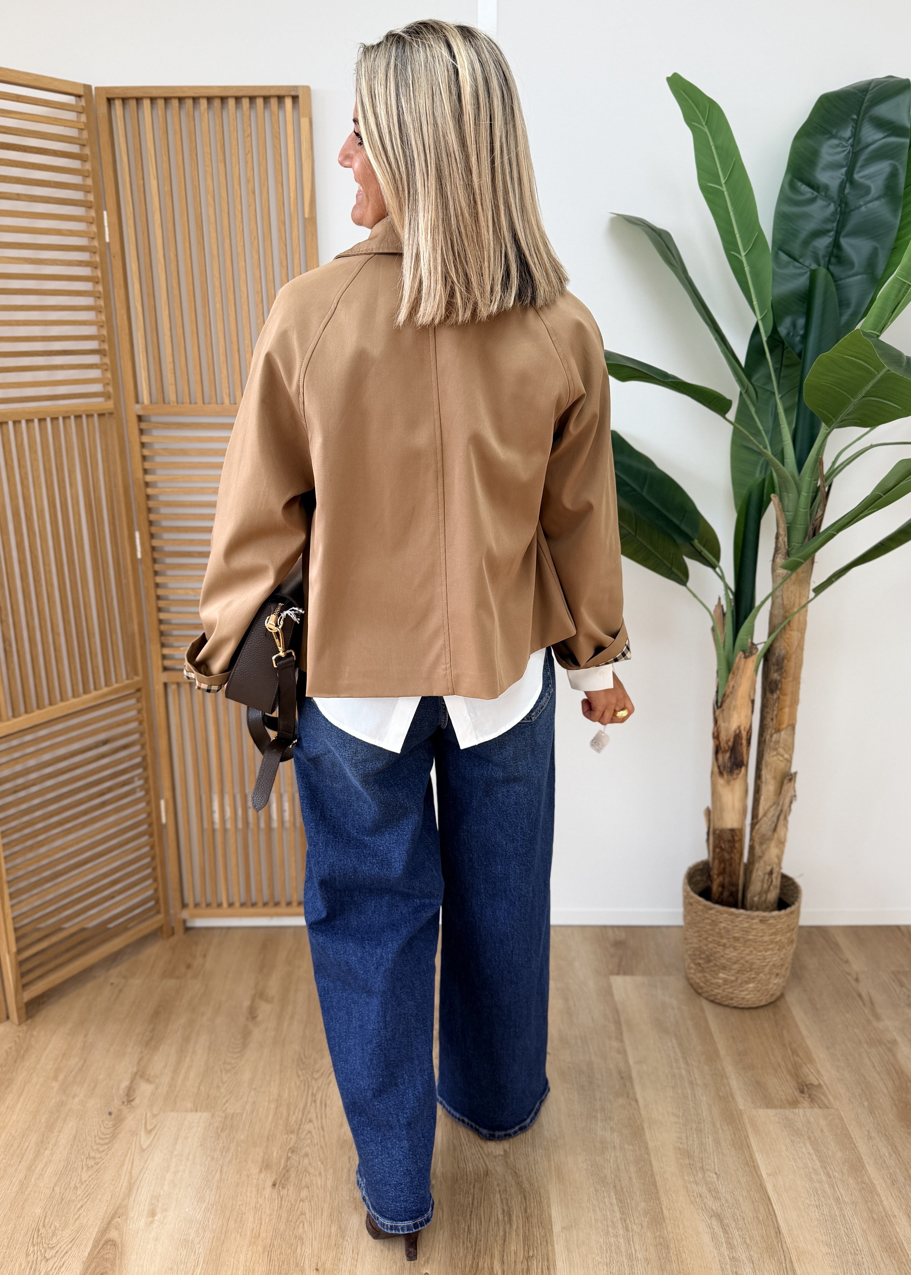 Veste Camel Intérieur Carreaux