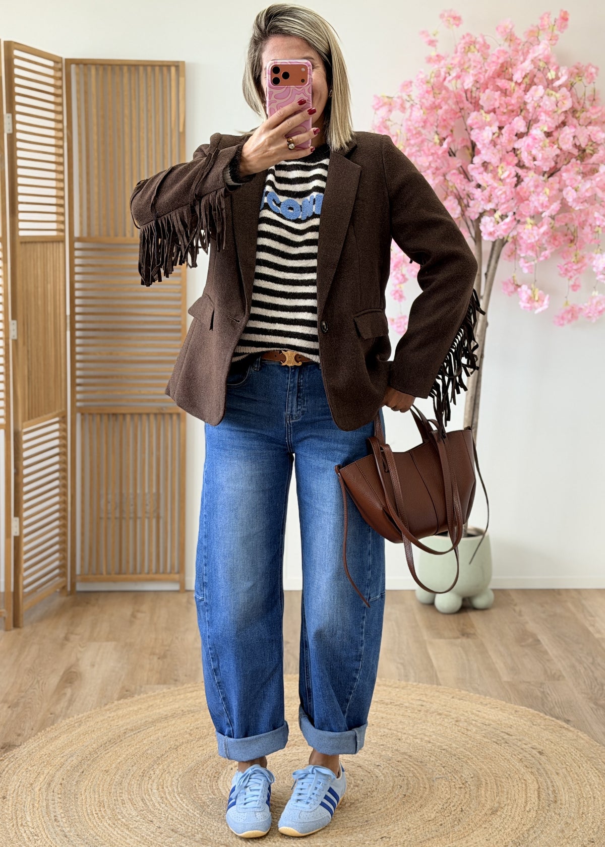Pull rayé Iconic – Taille unique