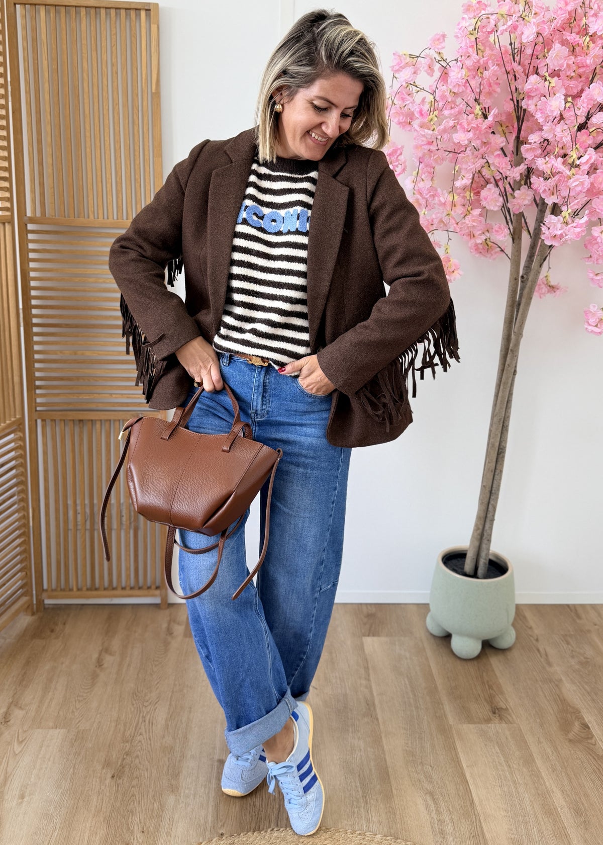 Blazer à franges