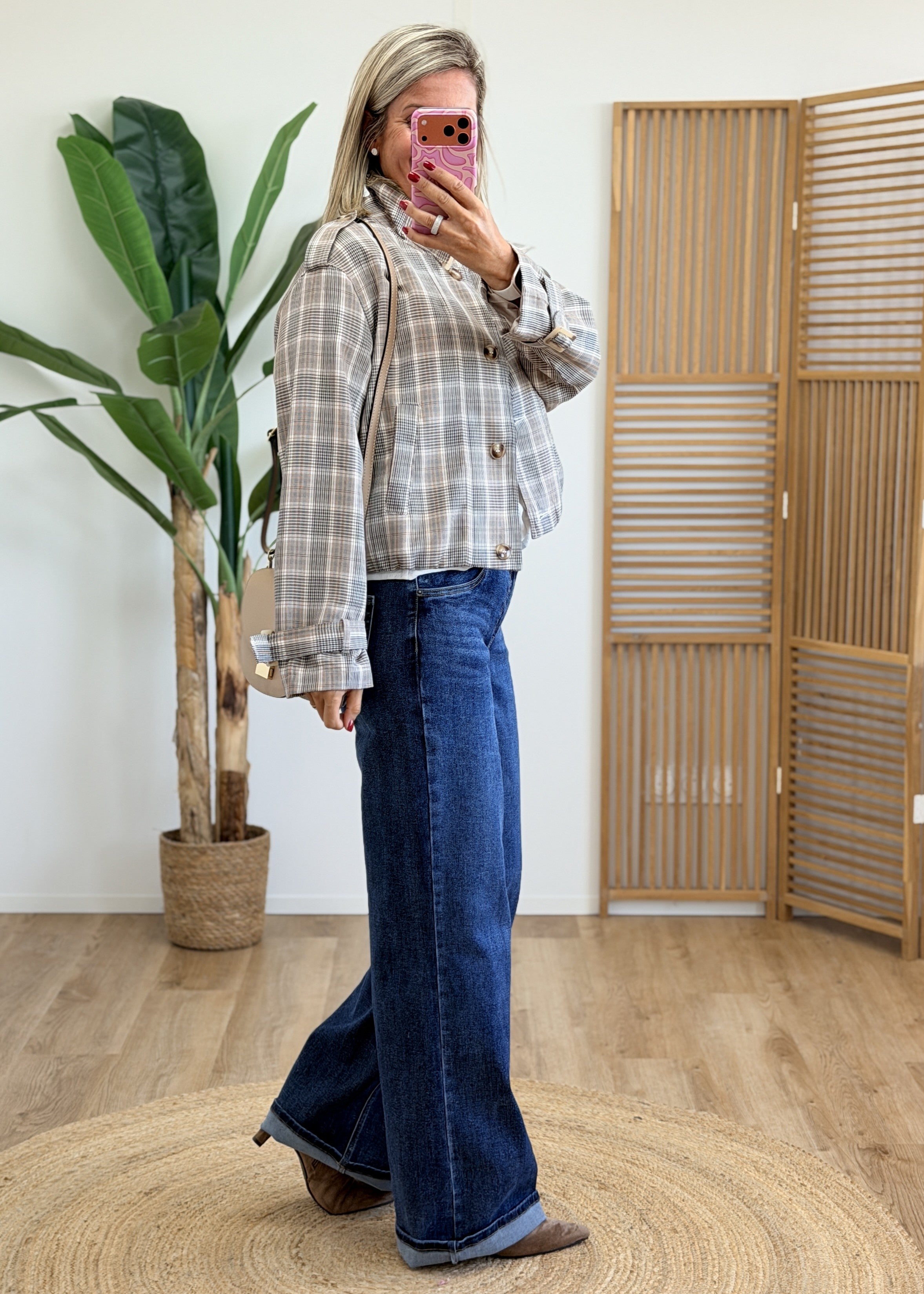 Veste Tendance à Carreaux