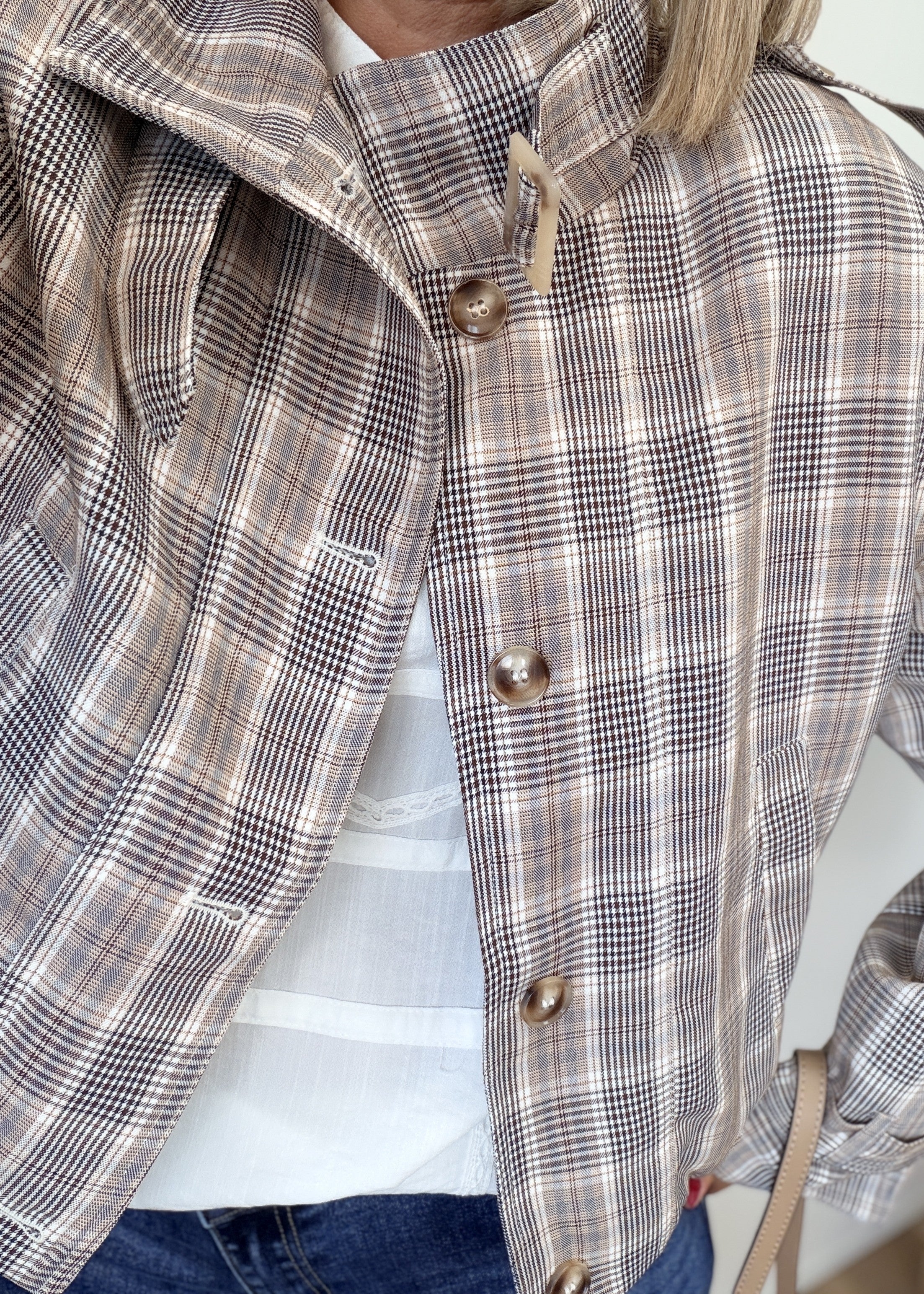 Veste Tendance à Carreaux