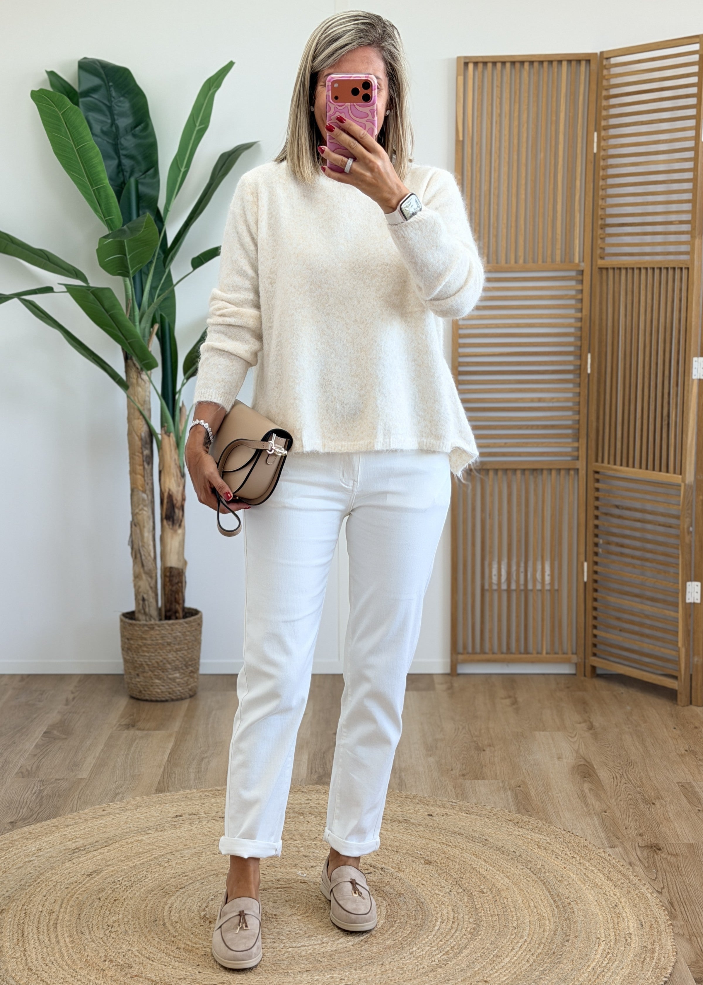 Pull Bi Matière Léopard - Voilage au Dos