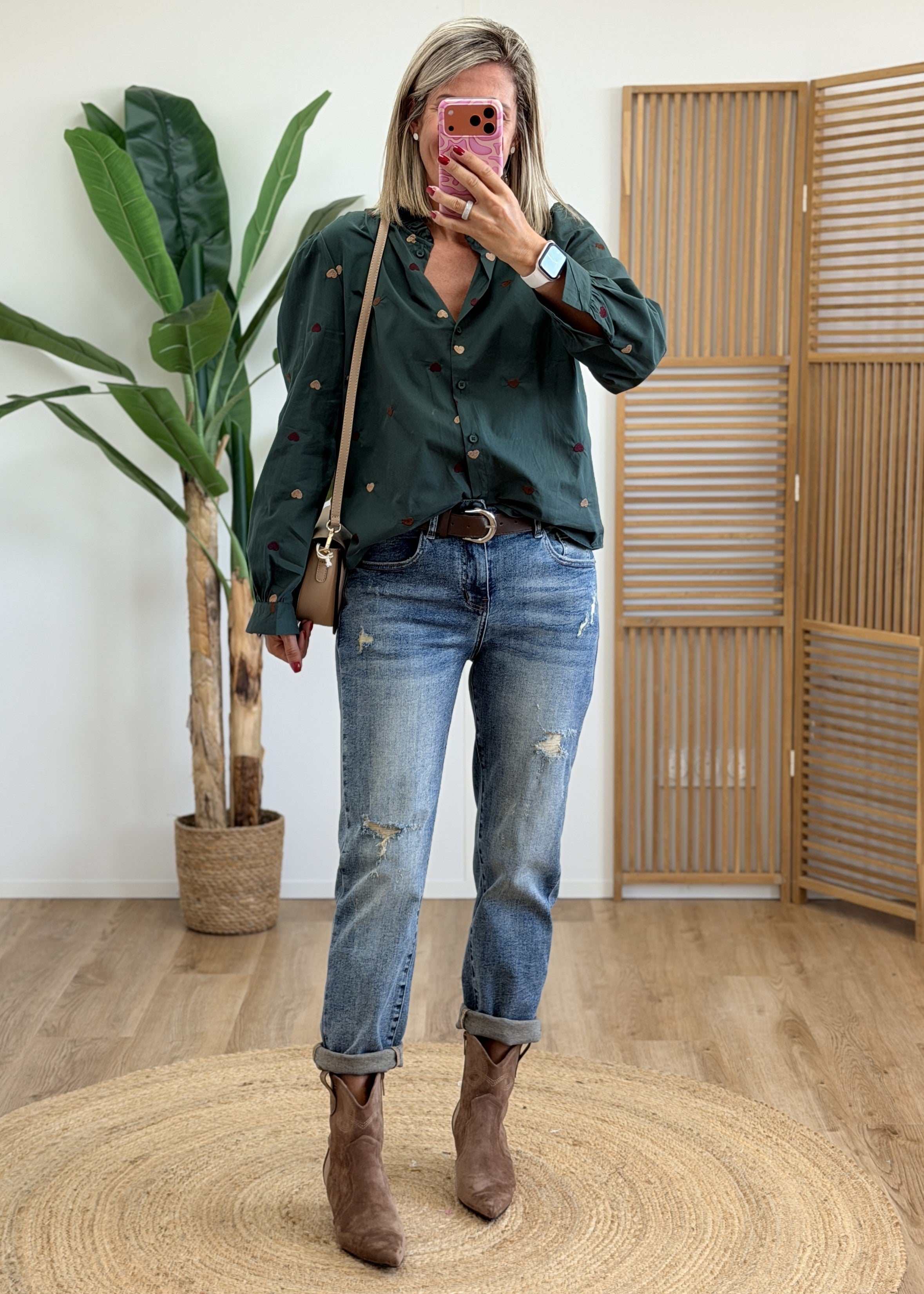 Jean Mom Fit Ceinture - Taille Haute