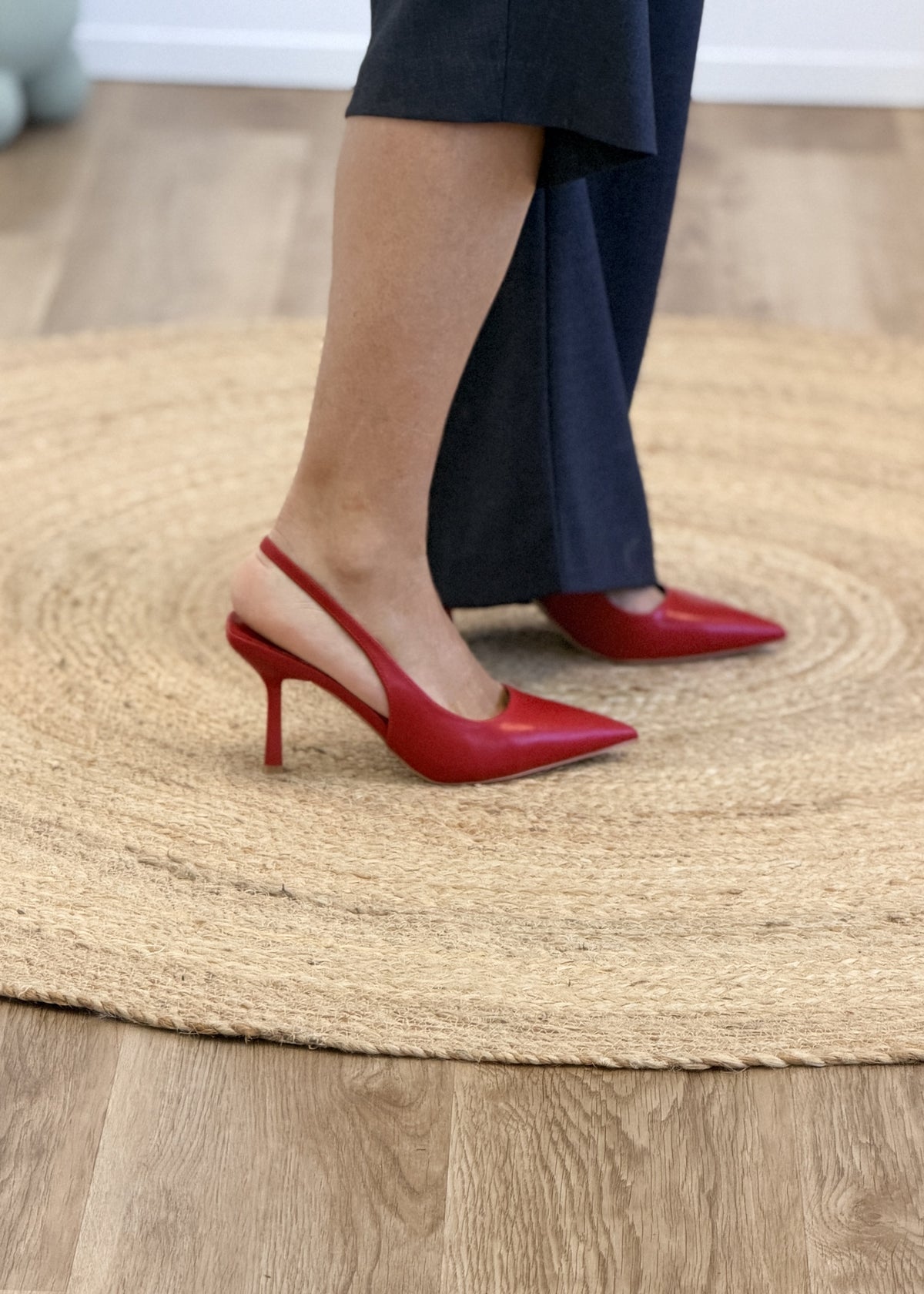 Escarpins rouge à talons 9 cm