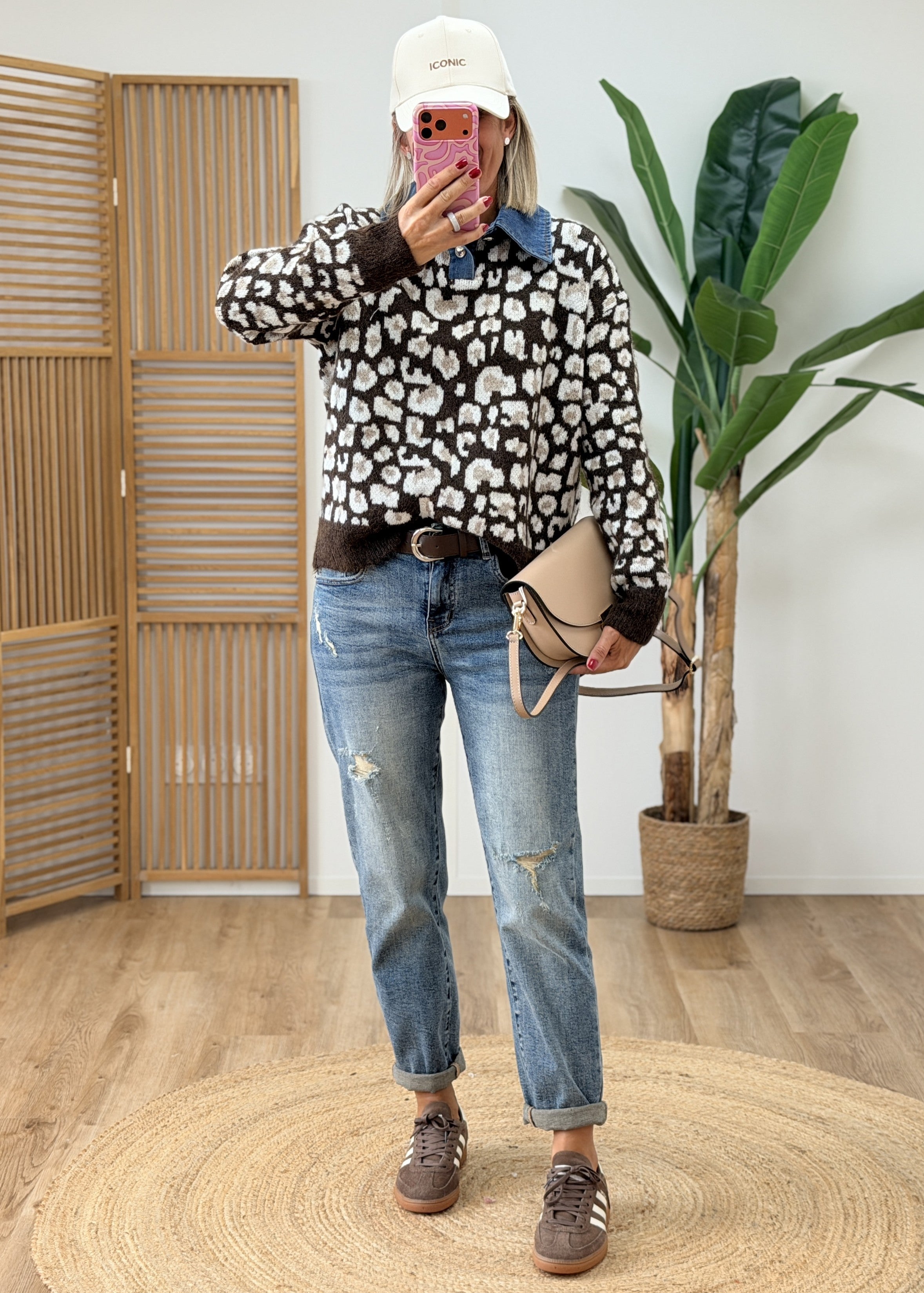 Pull Leo Col Jeans