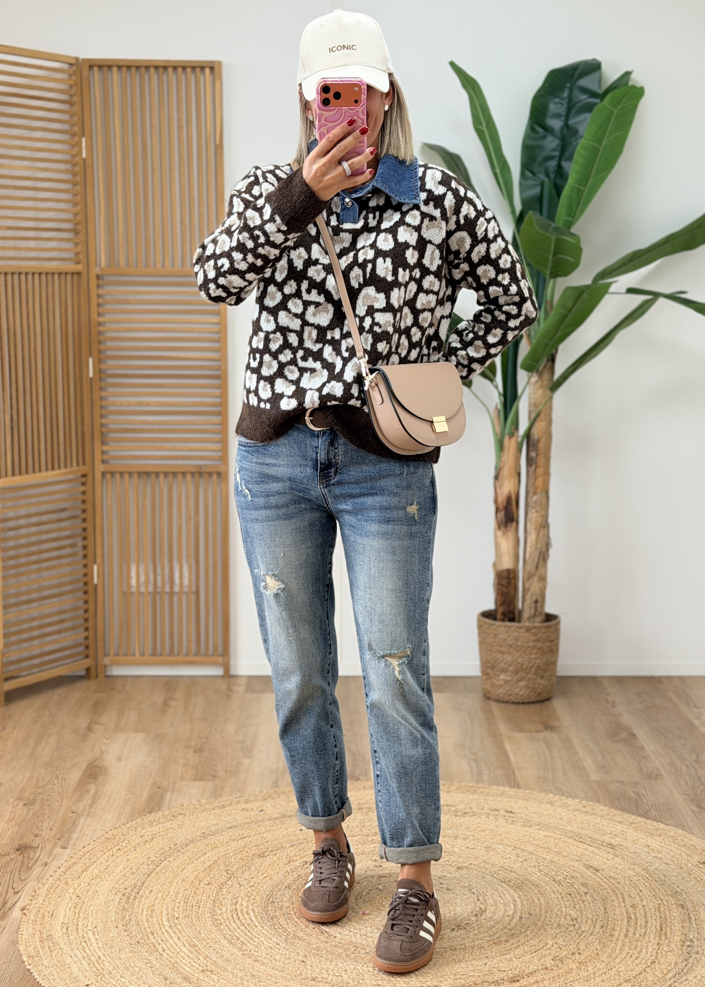 Pull Leo Col Jeans