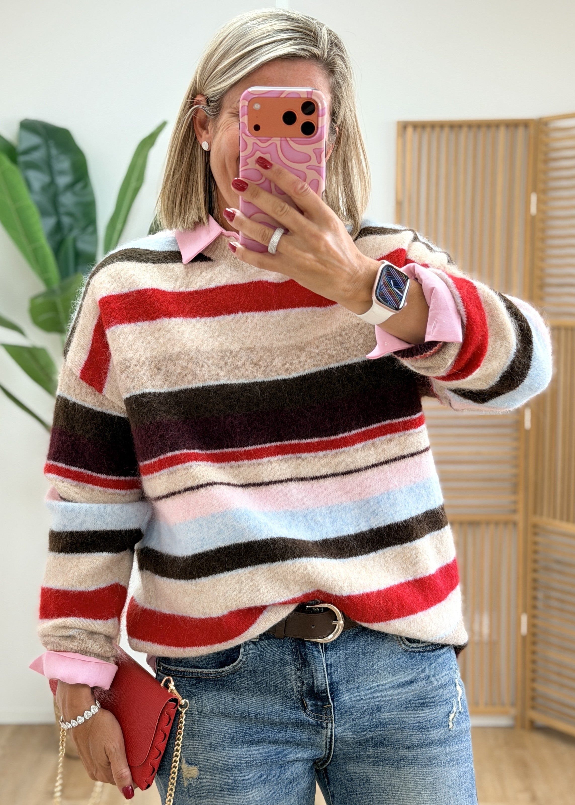 Pull Multi Couleurs Très Doux - Made in Italy