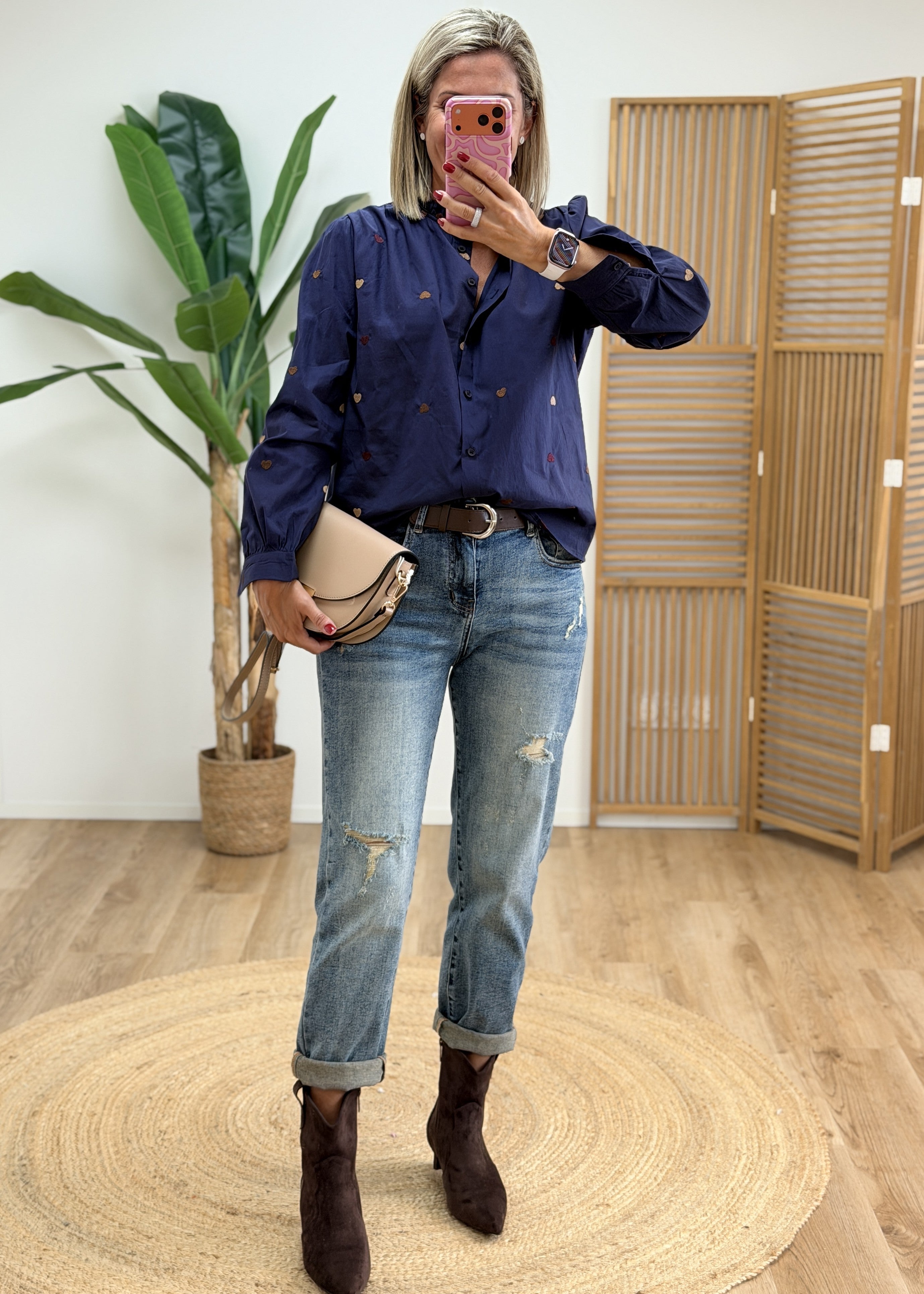 Jean Mom Fit Ceinture - Taille Haute