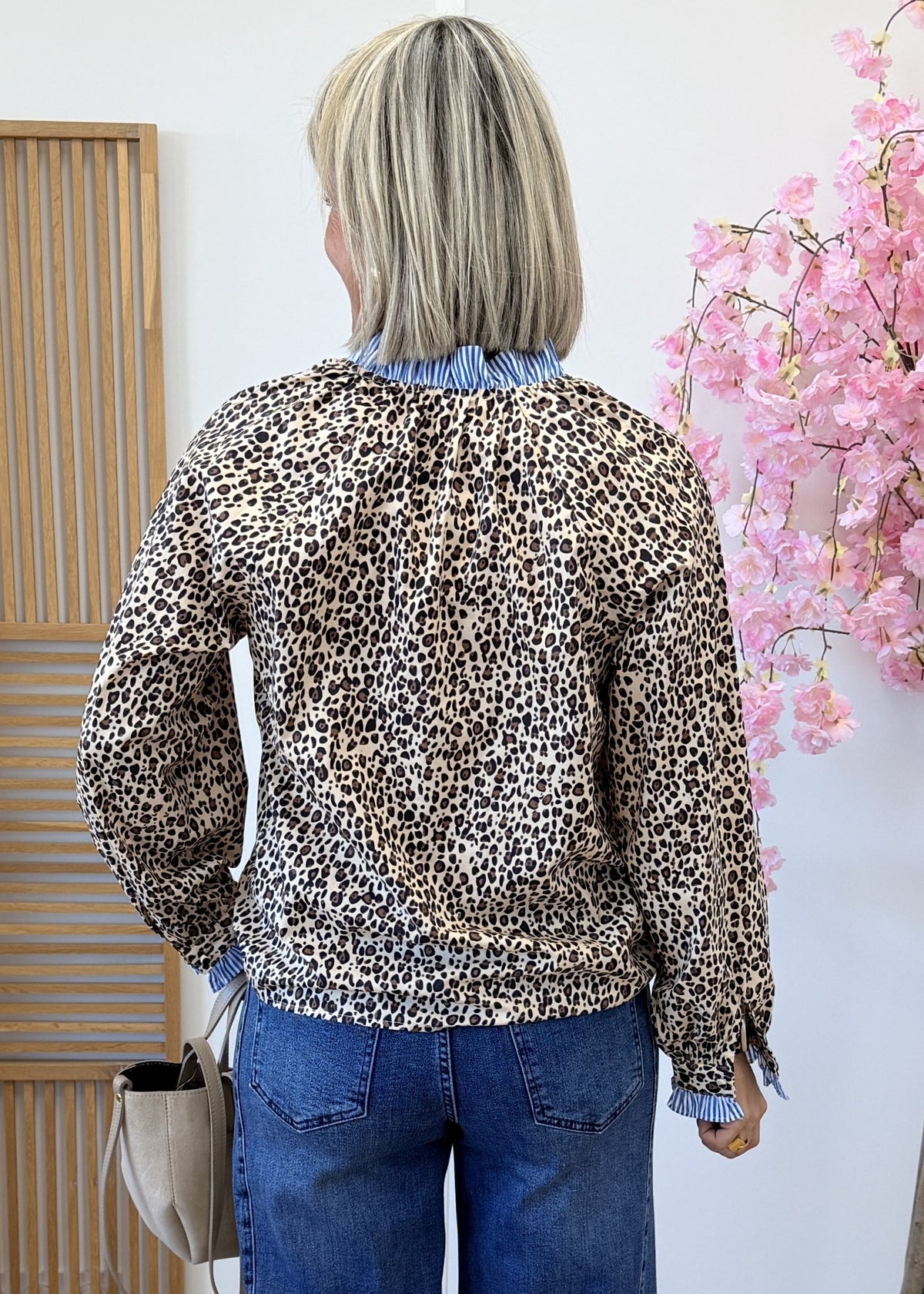 Chemise léopard en coton