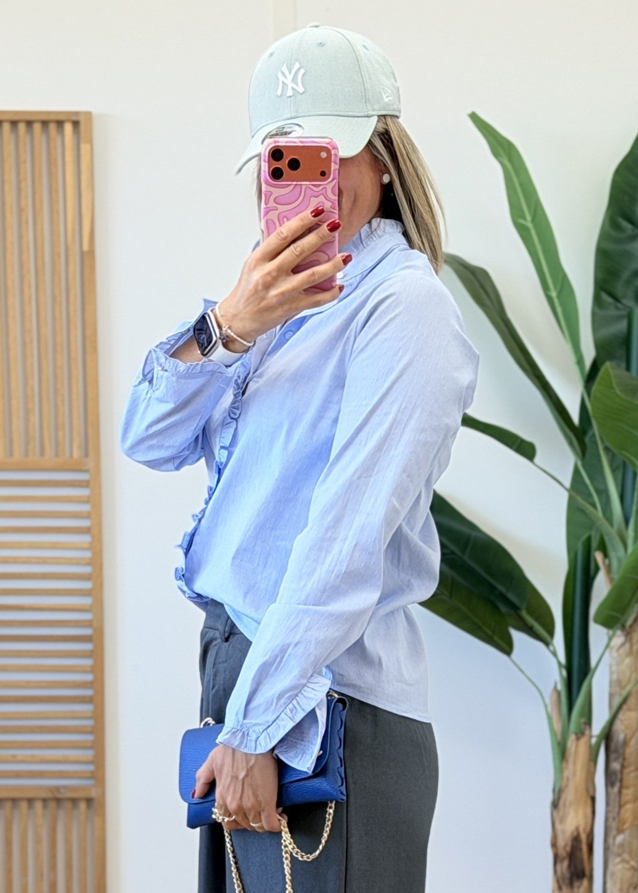 Chemise à plumetis 100% coton