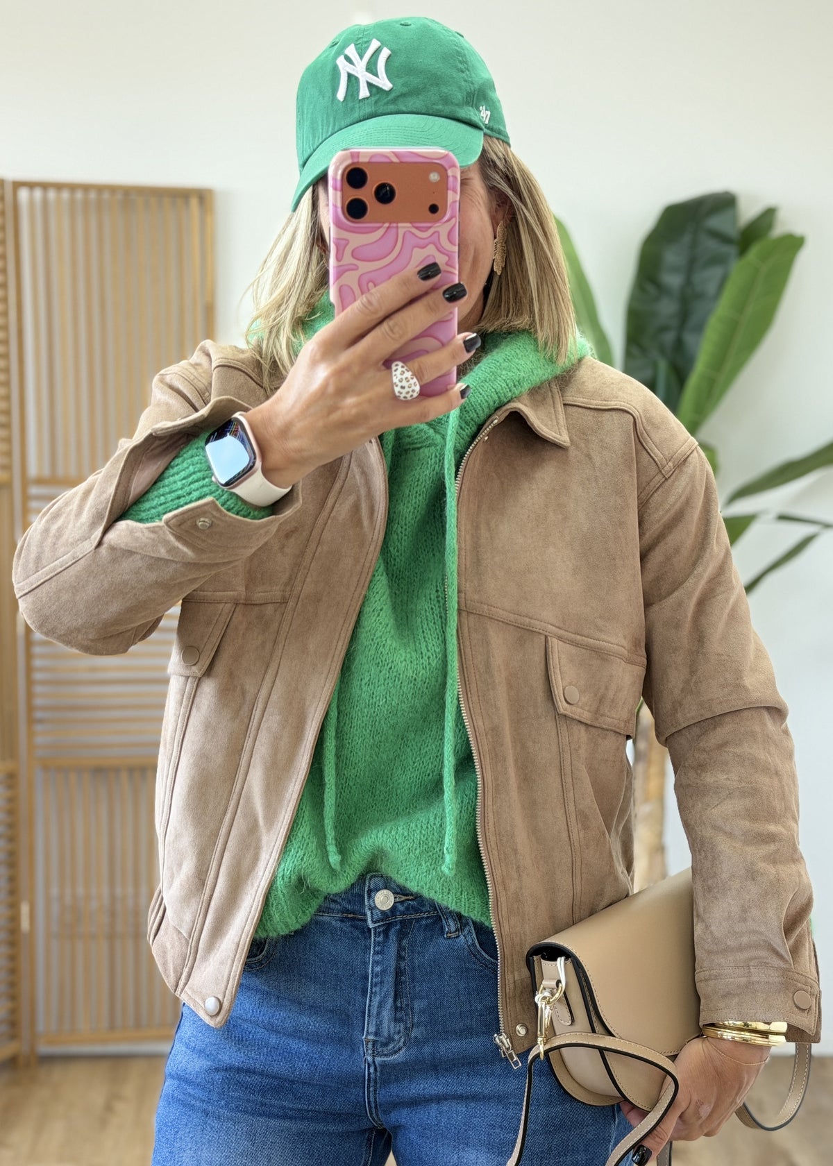 Veste suédine coup de cœur