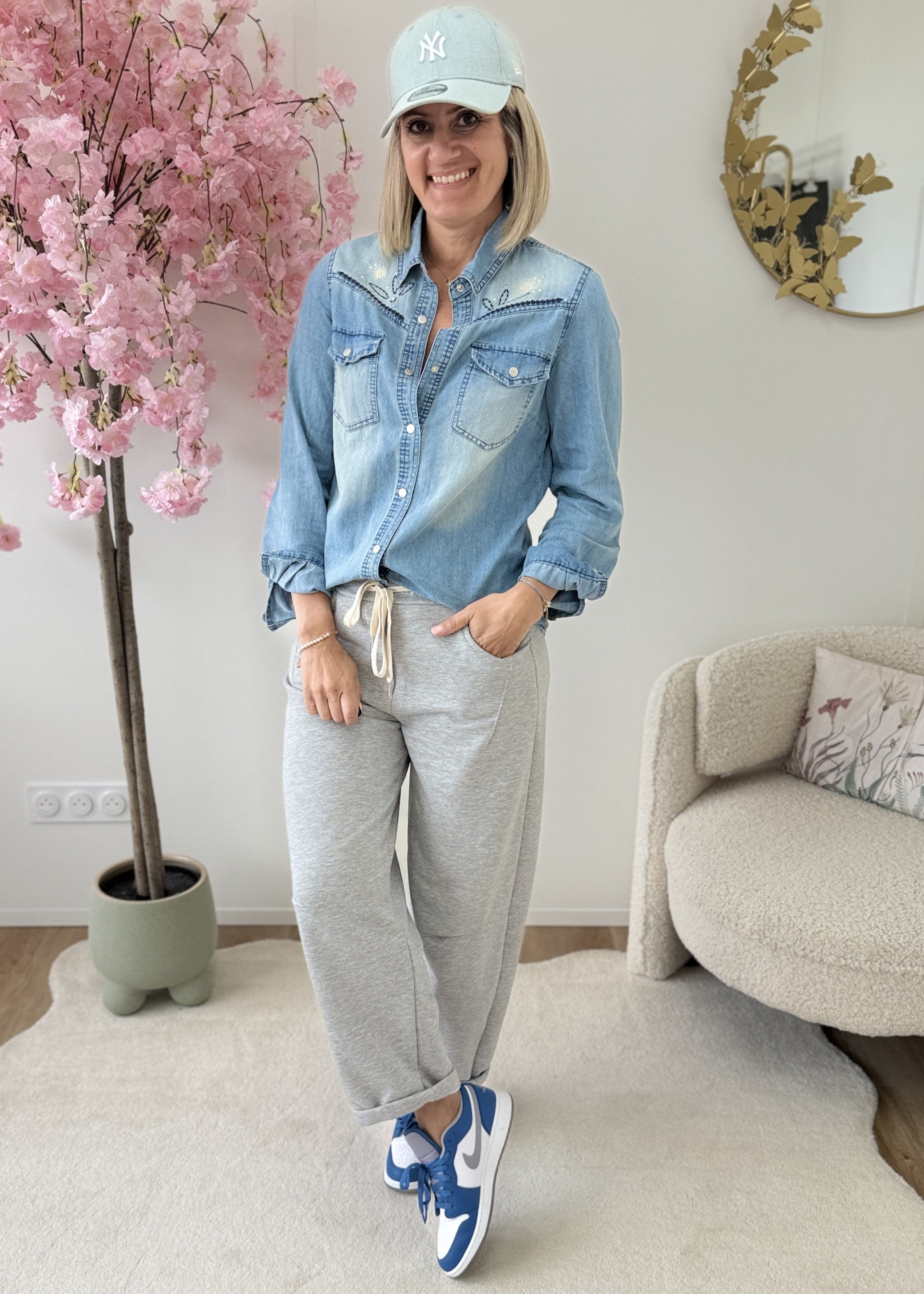 Chemise en Jean Brodée